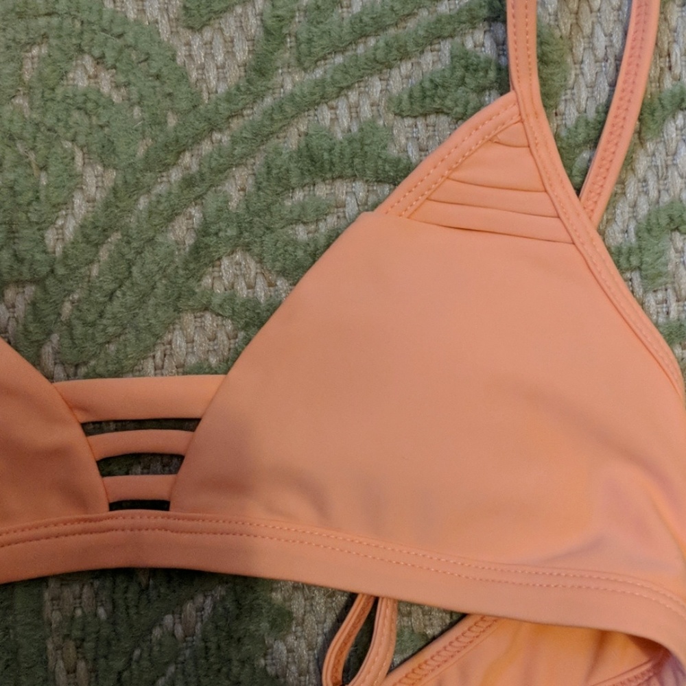 High Rise Orange & Gold Bikini Revolve.com - Picture 4 of 5